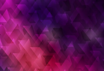 Dark Pink vector template with rhombus.