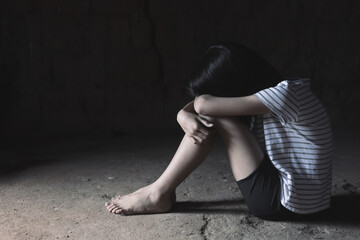 Human trafficking or human rights violations, Stop violence and abused children.