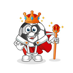 ball king vector. cartoon character