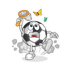 ball catch butterfly illustration. character vector