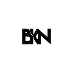 bkn letter original monogram logo design