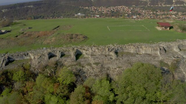 Aerial, Ovech Fortress, Bulgaria