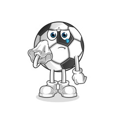 ball cry with a tissue  character. cartoon mascot vector