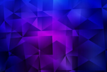 Dark Purple, Pink vector abstract polygonal background.