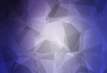 Light Purple vector backdrop with polygonal shapes.