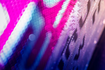 CloseUp LED blurred screen. LED soft focus background. abstract background ideal for design.