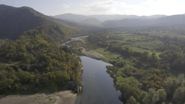 Aerial, Meander Of The Arda River, Bulgaria