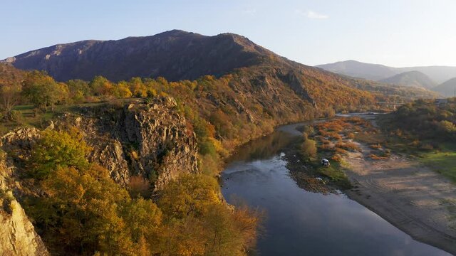 Aerial, Meander Of The Arda River, Bulgaria