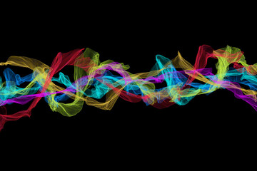 Energy abstract wave motion glow effect