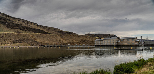 Historic Swan Falls Dam on the Snake River in Idaho near Murphy is a gravity type hydroelectric dam. Built in 1901 it is the oldest Dam on the Snake River.