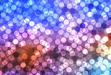 Light Blue, Yellow vector backdrop with dots.