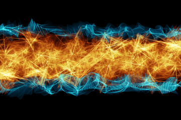 Fototapeta premium Fire ice background abstract energy