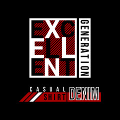 Illustration vector graphic of lettering "Excellent", perfect for t-shirts design, clothing, hoodies, etc.