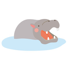 かば　可愛いイラスト