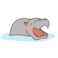 かば　可愛いイラスト