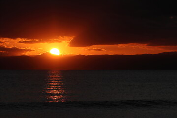 江の島の夕焼け
