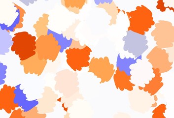 Light Brown vector backdrop with memphis shapes.