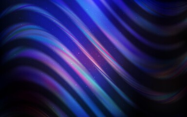 Dark Pink, Blue vector background with galaxy stars.