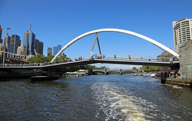 Fototapeta na wymiar Evan Walker Bridge, Melbourne, Australia