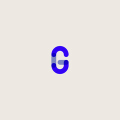 blue letter g