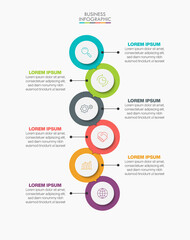 Business data visualization. timeline infographic icons designed for abstract background template milestone element modern diagram process technology digital marketing data presentation chart Vector
