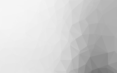 Light Silver, Gray vector blurry triangle pattern.