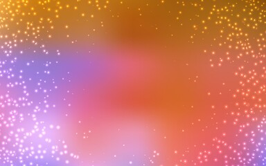 Light Blue, Yellow vector background with galaxy stars.