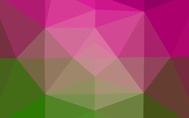 Fototapeta premium Light Pink, Green vector triangle mosaic template.