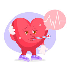 Sick heart character