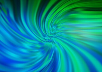 Obraz premium Light Blue, Green vector background with liquid shapes.