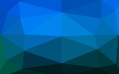 Light BLUE vector abstract polygonal cover.