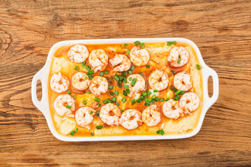 Chinese Cuisine: Steamed Shrimp with Tofu