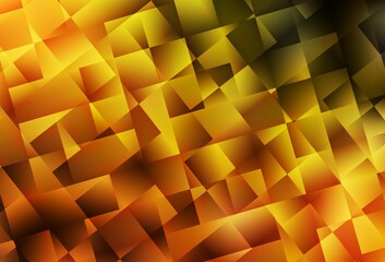 Dark Orange vector backdrop with rhombus.