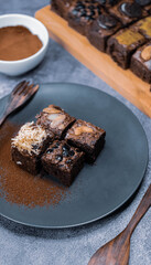 Brownies on a plate