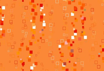 Light Orange vector cover with polygonal style.