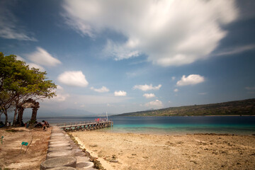Wooden pier on Menjangan Island