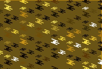 Light Yellow, Orange vector template with repeated sticks.
