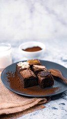Brownie on plate