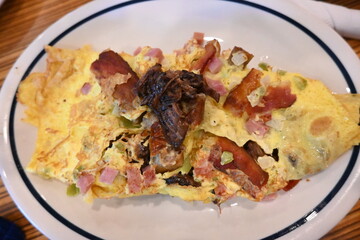 Café breakfast on a plate  