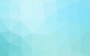 Obraz premium Light BLUE vector low poly texture.