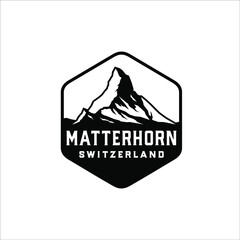 Matterhorn tallest mountain in switzerland - obrazy, fototapety, plakaty
