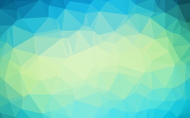 Obraz premium Light Blue, Yellow vector abstract mosaic backdrop.