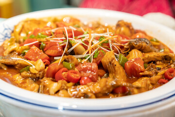 A delicious Chinese grilled fish