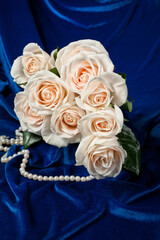 White Roses And Blue Velvet