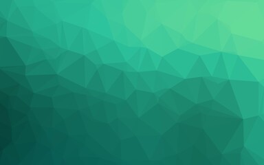 Light Green vector triangle mosaic cover.