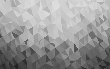Light Silver, Gray vector abstract mosaic background.