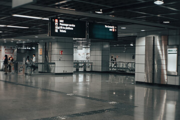 waiting for the train