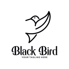 bird line logo design