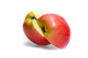 red apple isolated on white