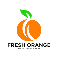 modern fresh orange logo vector illustration, Fresh Orange Slice Logo Designs